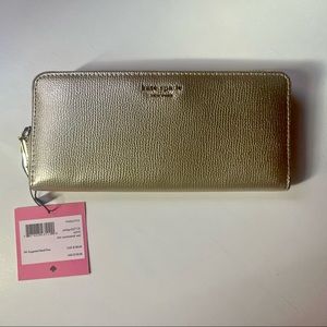 Kate Spade Gold Continental Wallet